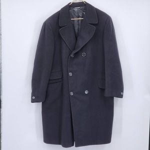 Vintage Cashmere Austram Company Hand Tailored in Austria Trench Coat Sz 42R